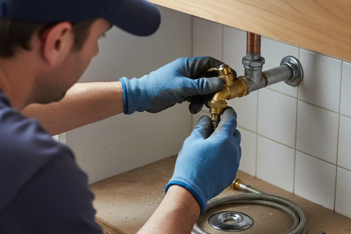 Shutoff valve and fitting work during Repiping in Holly